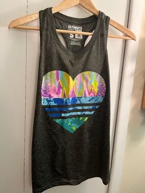 adidas Charcoal Gray Ultimate Tank - Women's S